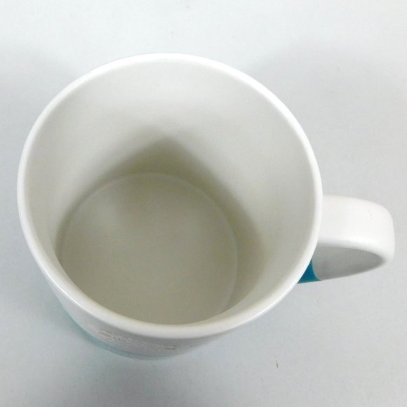 Starbucks Hand Dipped Siren Etched Coffee Mug 14 oz Blue White 2014 - Picture 7 of 8